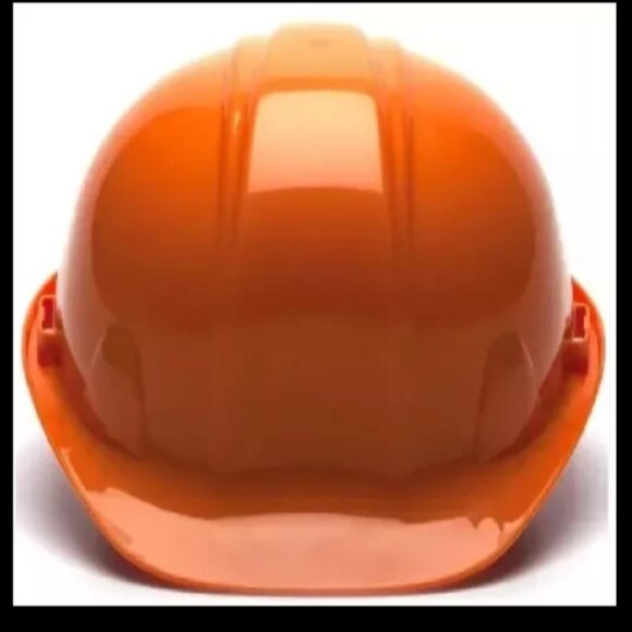Pyramex SL Series HP14140 4-Point Ratchet Hard Hat Non-Vented Orange Cap Style 1 - Picture 2 of 3